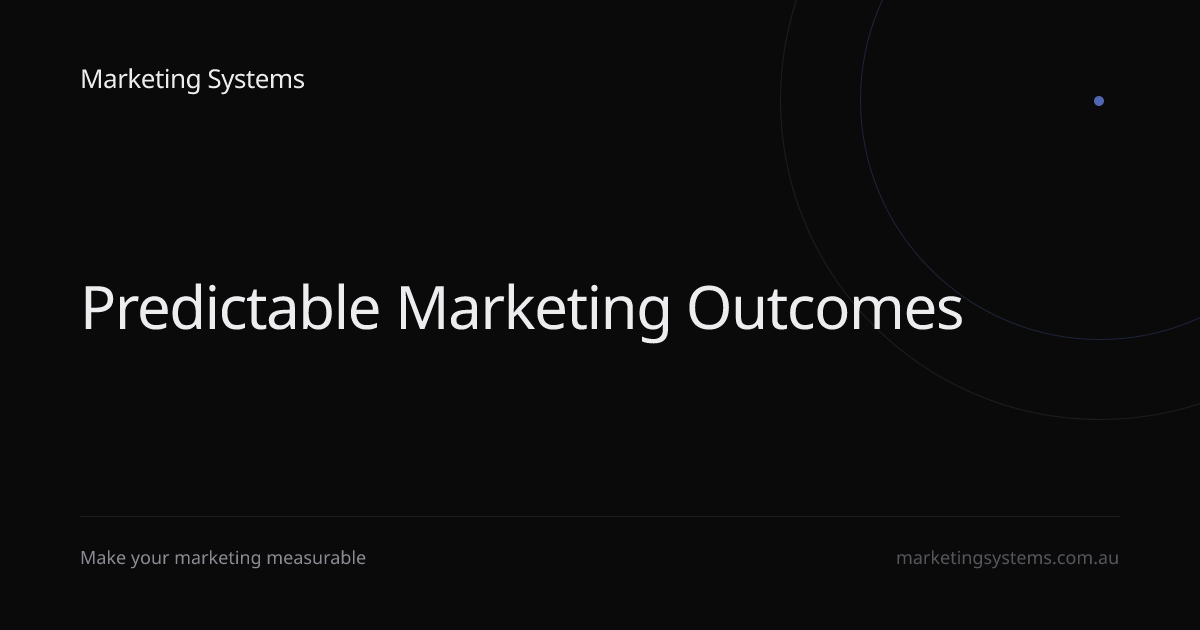 Marketing Systems | Marketing Effectiveness Agency